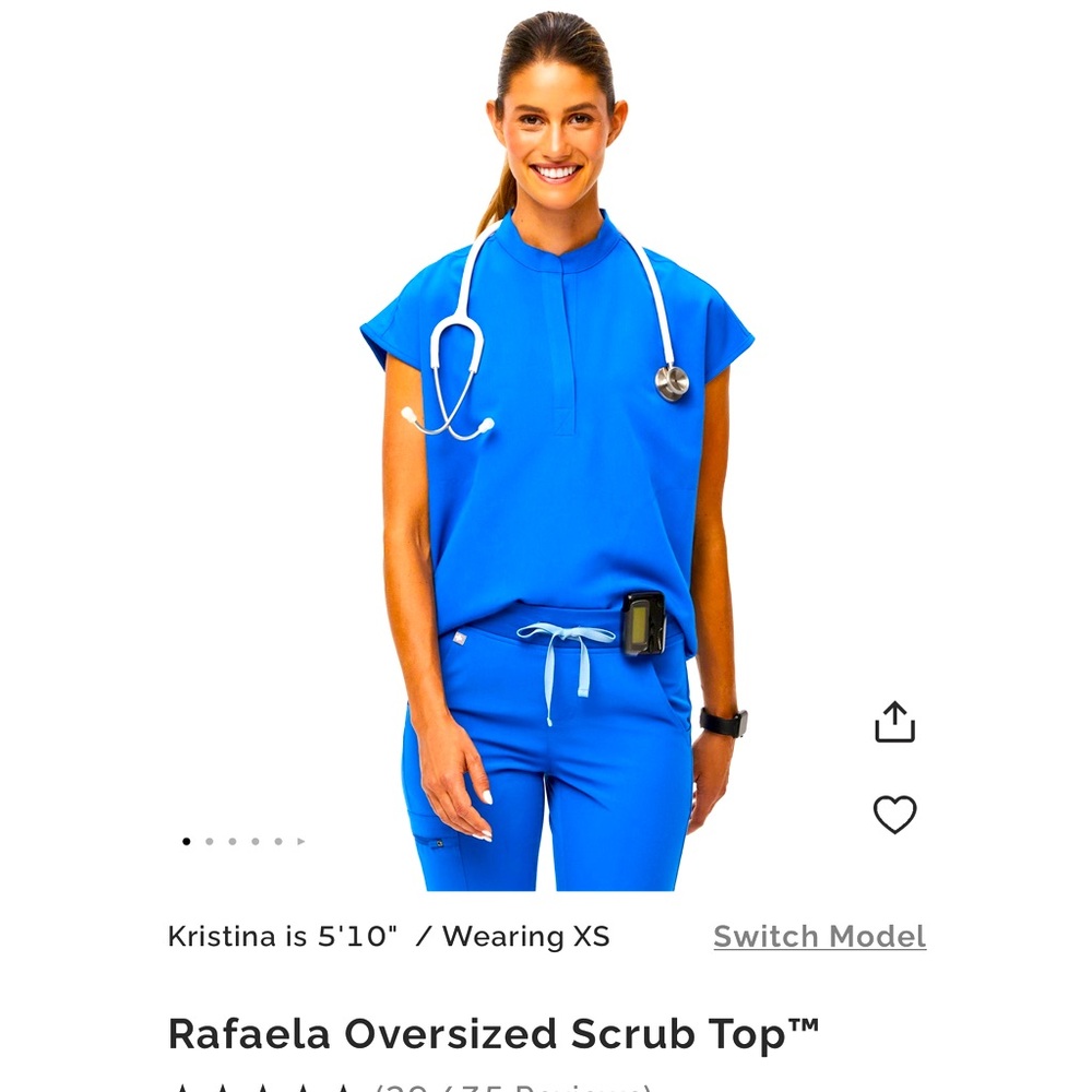 Figs Rafaela oversized scrub top